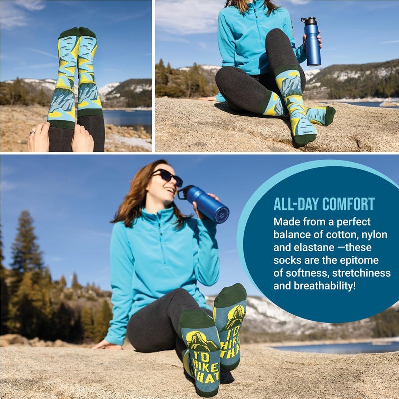 Lavley Outdoors Socks - Hiking and camping gifts for men and women - Great for nature lovers - Holiday or birthday gift - Image 3